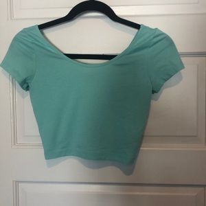 Soprano Sea foam Green Crop Tee